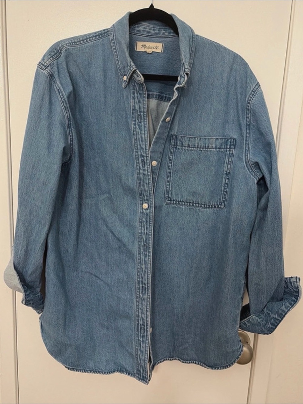 Madewell Light Blue Denim Button-Down Shirt